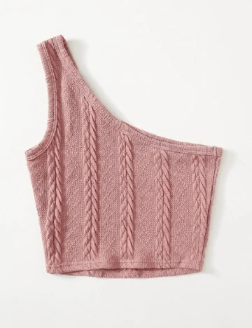 Top SHEIN, roz pudra Roz