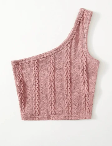 Top SHEIN, roz pudra Roz