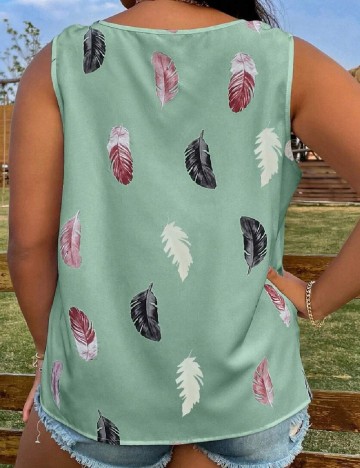 Bluza SHEIN CURVE, verde opalin