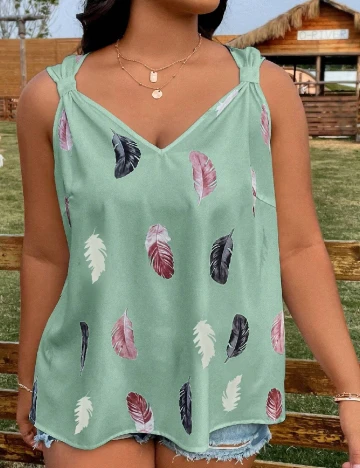Bluza SHEIN CURVE, verde opalin