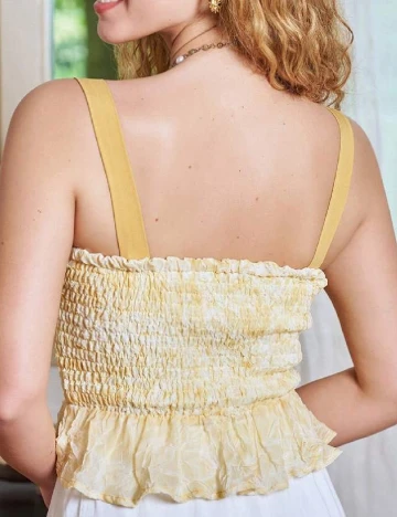Top SHEIN, galben Galben