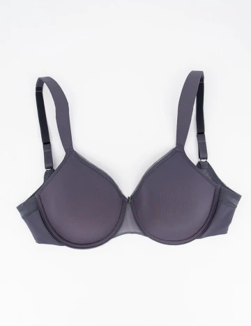 Sutien Triumph, gri petrol, 80F Gri
