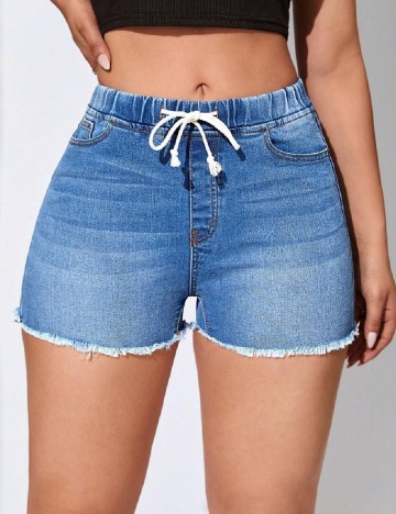 Pantaloni scurti SHEIN, albastru