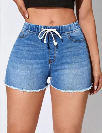 Pantaloni scurti SHEIN, albastru