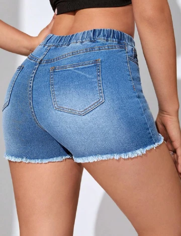Pantaloni scurti SHEIN, albastru