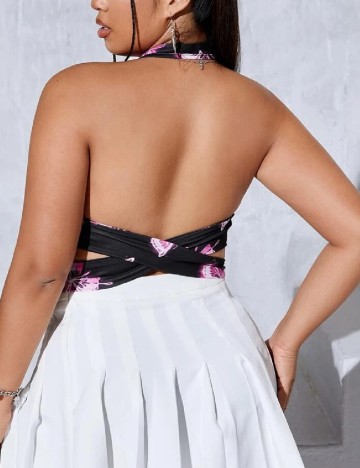 Top SHEIN CURVE, negru