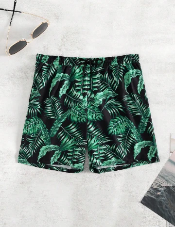 Short de baie Shein Kids, verde
