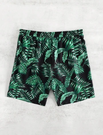 Short de baie Shein Kids, verde