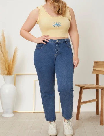 Top SHEIN CURVE, galben