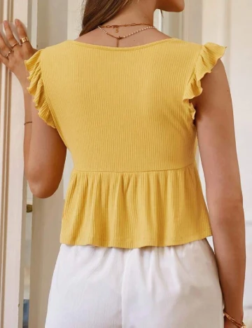 Top SHEIN, galben Galben