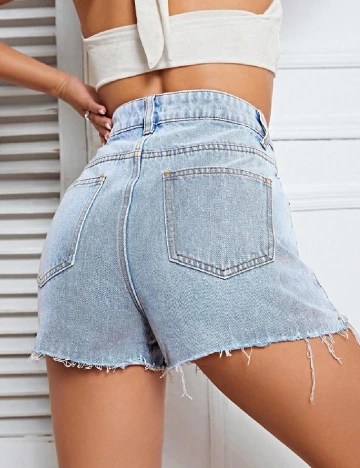Pantaloni scurti SHEIN, albastru