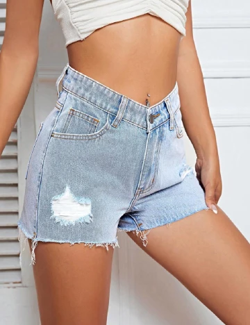 Pantaloni scurti SHEIN, albastru