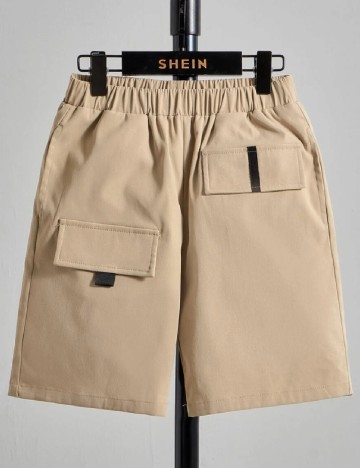 Pantaloni scurti Shein Kids, crem