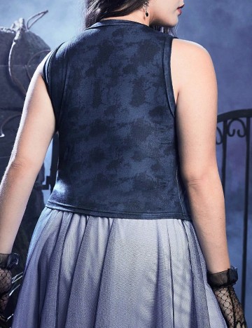 Top Romwe Plus Size, bleumarin