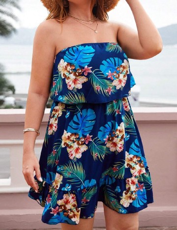 
						Rochie scurta SHEIN CURVE, albastru