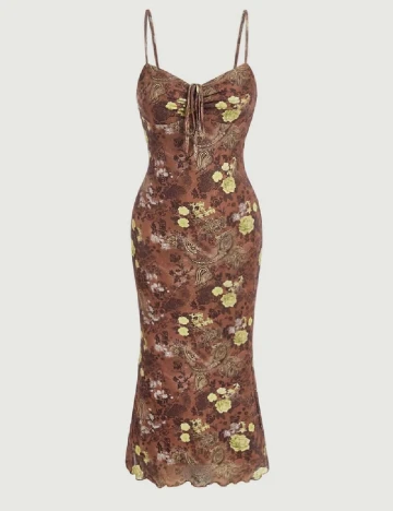 Rochie medie SHEIN, maro