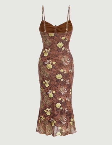 Rochie medie SHEIN, maro