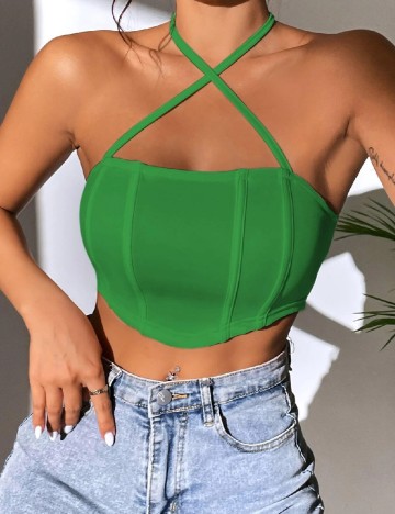 Top SHEIN, verde