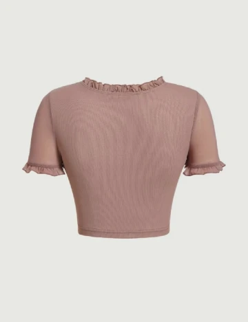 Top SHEIN, roz pudra Roz