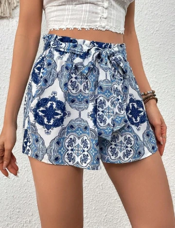 Pantaloni scurti SHEIN, albastru