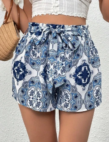 Pantaloni scurti SHEIN, albastru