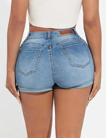 Pantaloni scurti SHEIN, albastru