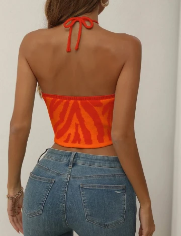 Top SHEIN, portocaliu