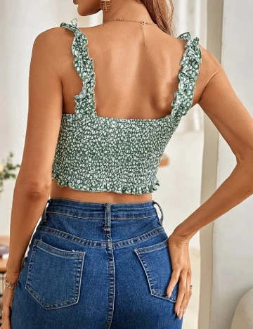 Top SHEIN, verde Verde