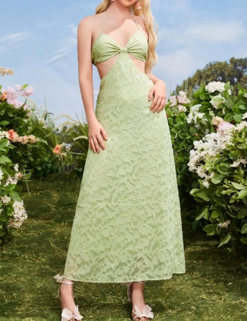 Rochie lunga SHEIN, verde