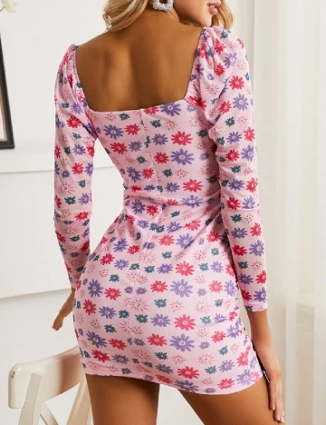 Rochie scurta SBetro, roz Roz