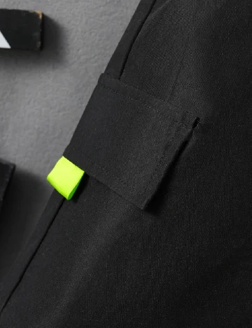 Pantaloni scurti Shein Kids, negru