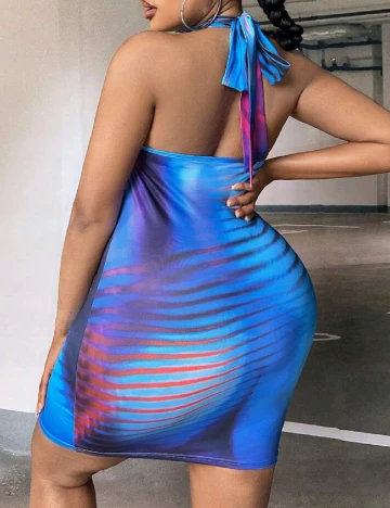 Rochie scurta SHEIN CURVE, albastru