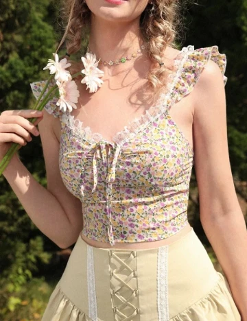 Top SHEIN, floral