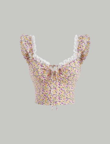 Top SHEIN, floral