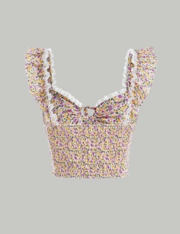 Top SHEIN, floral