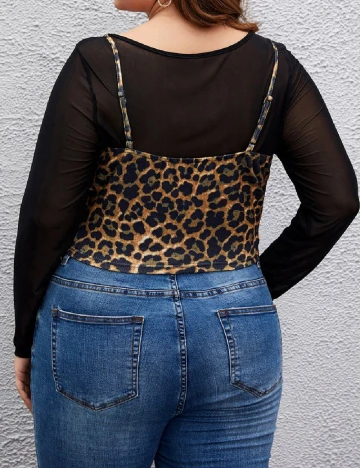 Bluza SHEIN CURVE, animal print