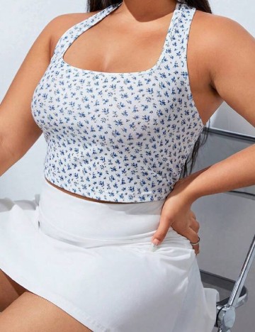 Top SHEIN CURVE, alb