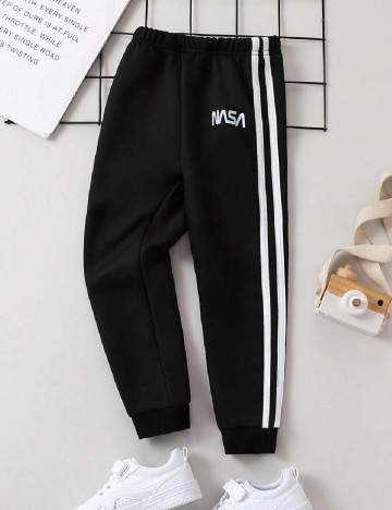 Pantaloni Shein Kids, negru