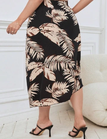 Fusta SHEIN CURVE, negru