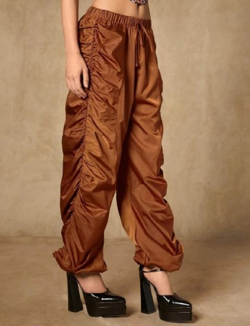 Pantaloni SHEIN, maro