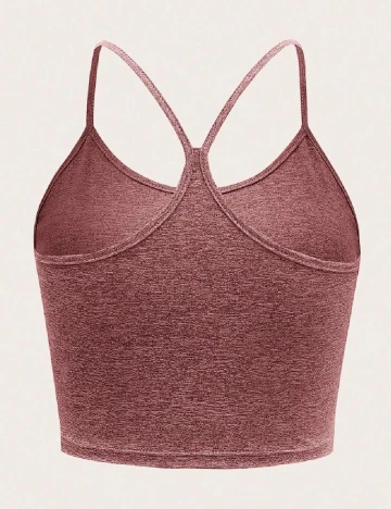 Top SHEIN CURVE, roz pudra inchis