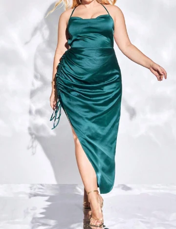 Rochie lunga SHEIN CURVE, verde
