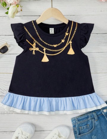 Bluza Shein Kids, bleumarin
