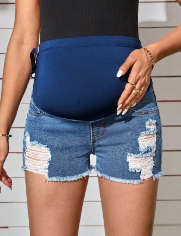 Pantaloni scurti SHEIN Maternity, albastru