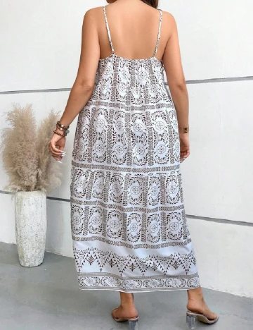 Rochie lunga SHEIN CURVE, alb