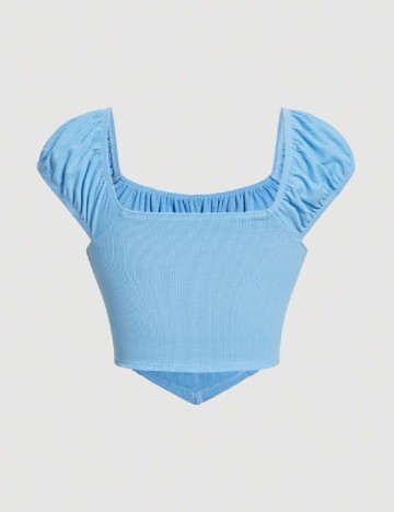 Top SHEIN CURVE, albastru