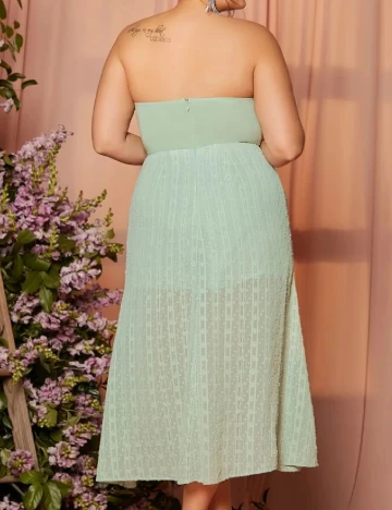 Rochie medie SHEIN CURVE, verde