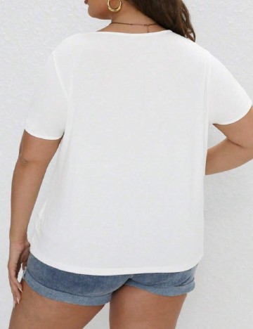 Bluza SHEIN CURVE, alb