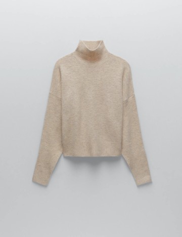 Pulover Zara, crem, S