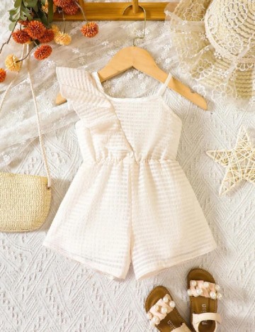 Salopeta Shein Kids, crem